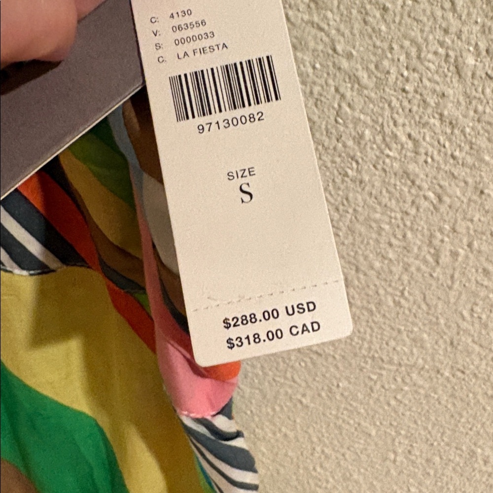 Striped Multi-Color Spaghetti Strap Mini Dress - Picture 4 of 4